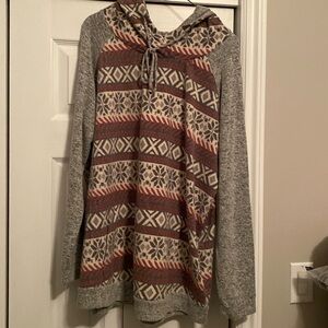 2.  Eclipse Fuzzy Hooded Top XXL